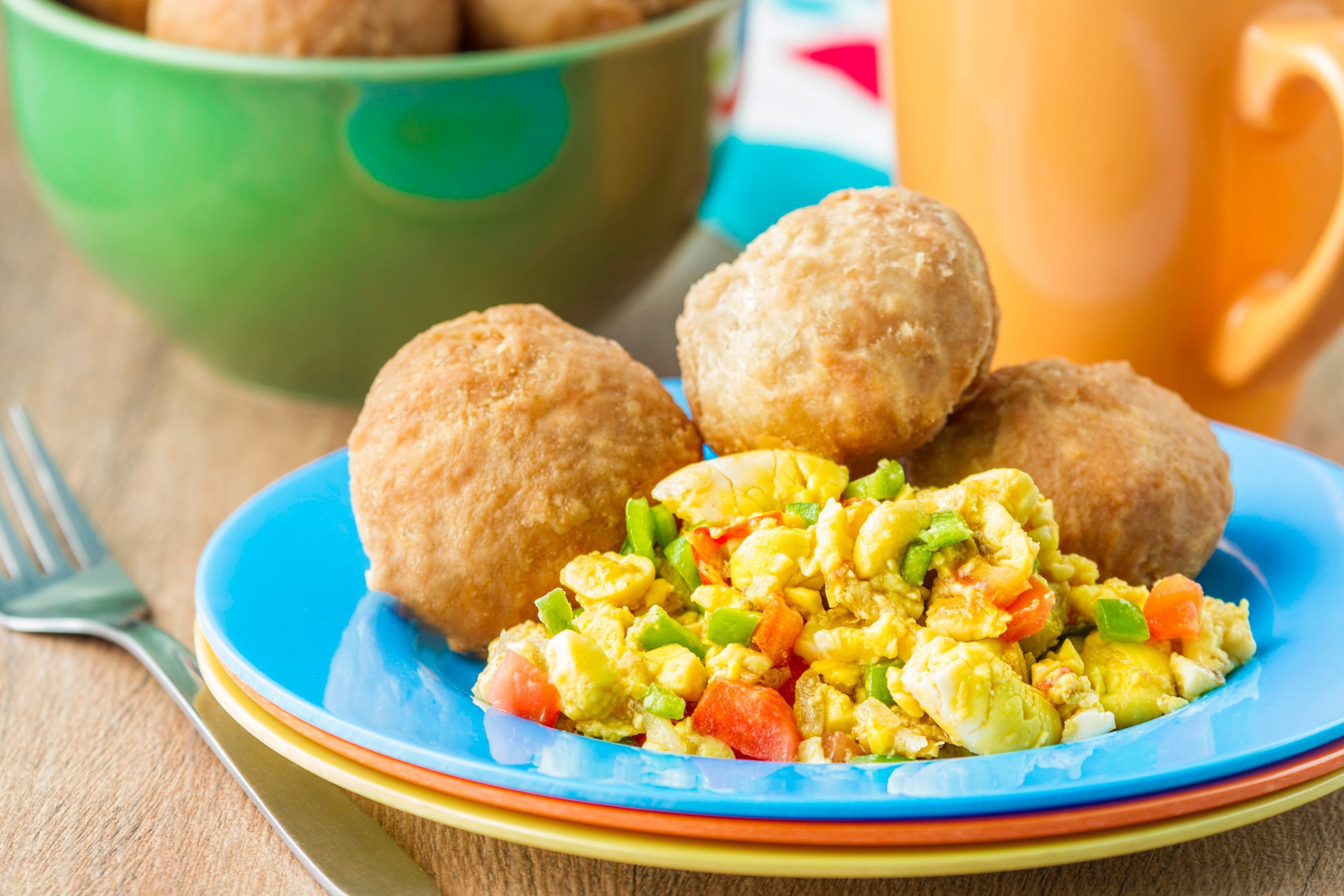 Ackee Fried Dumplings and Salt Fish