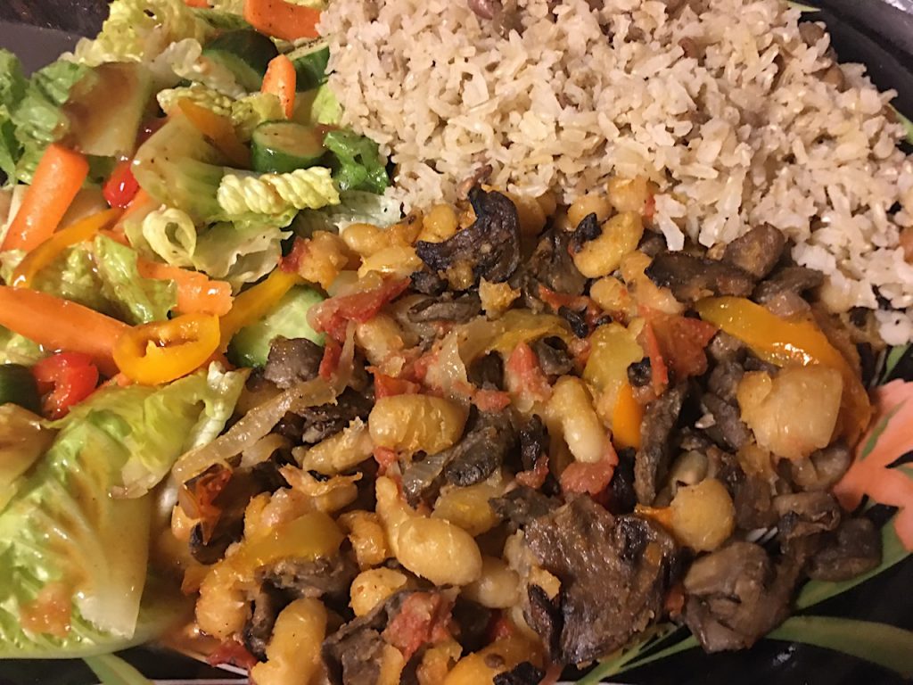 Mushroom-Rice & Pigeon Peas