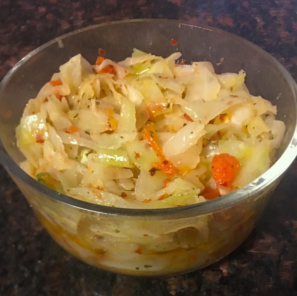 Vegan Steam Cabbage