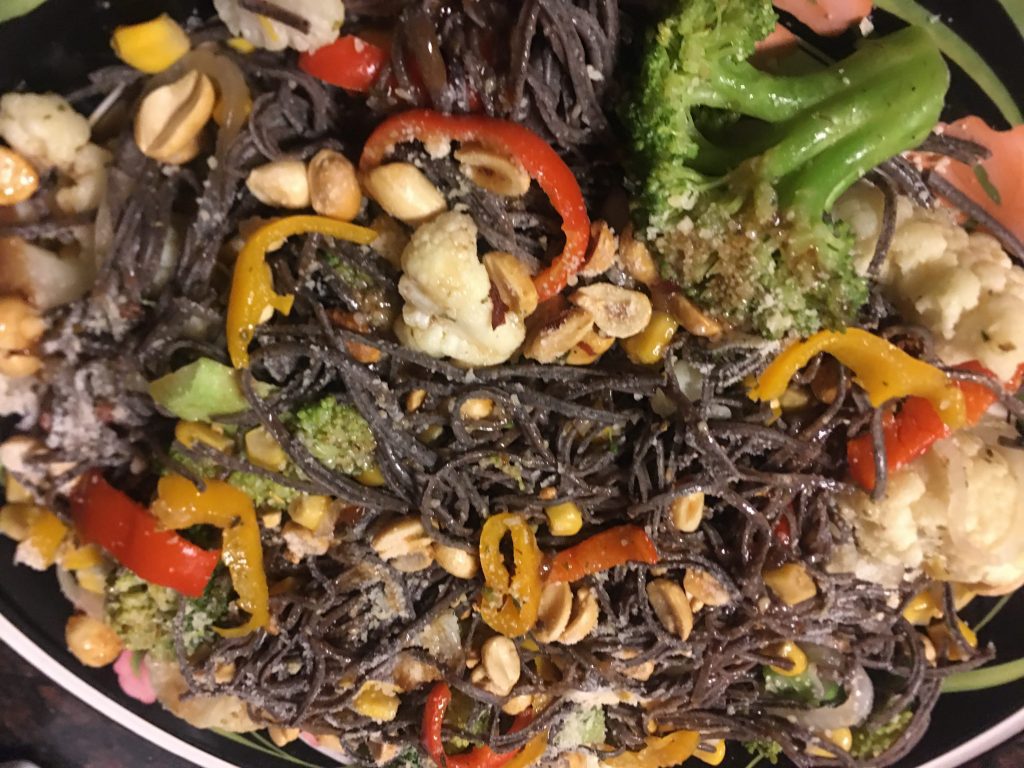 black-soybean-pasta-vegetable-salad