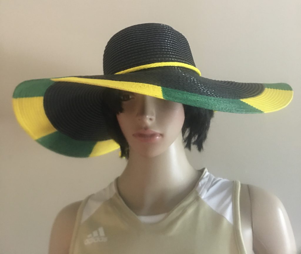 Jamaican Flag Color Floppy Sun Hats