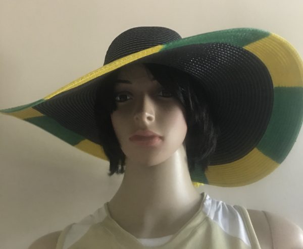 Jamaican Flag Color Floppy Sun Hats