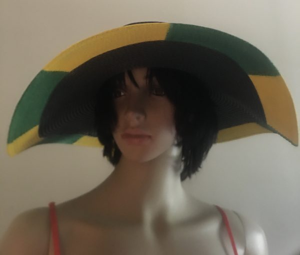 Jamaican Flag Color Floppy Sun Hats