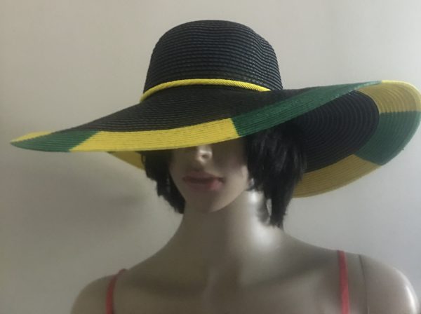 Jamaican Flag Color Floppy Sun Hats