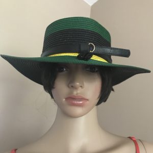 Hand Painted Jamaican Flag Colors Sports Hat