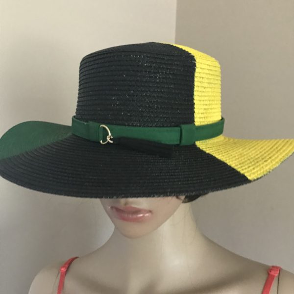 Jamaican Colors Painted Narrow Brim Sports Hat