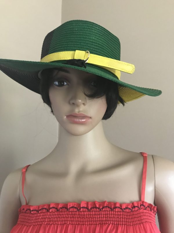 Jamaican Colors Painted Narrow Brim Sports Hat