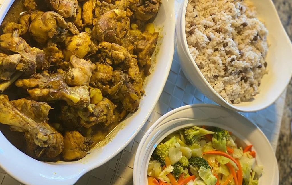 Jamaica Curry Chicken Dinner